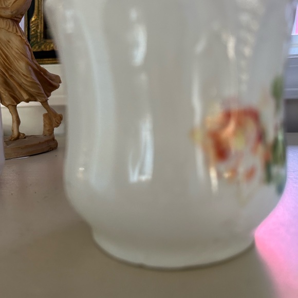 Vintage mustache mug, floral shave mug, rose, Victorian, pink - Picture 6 of 10